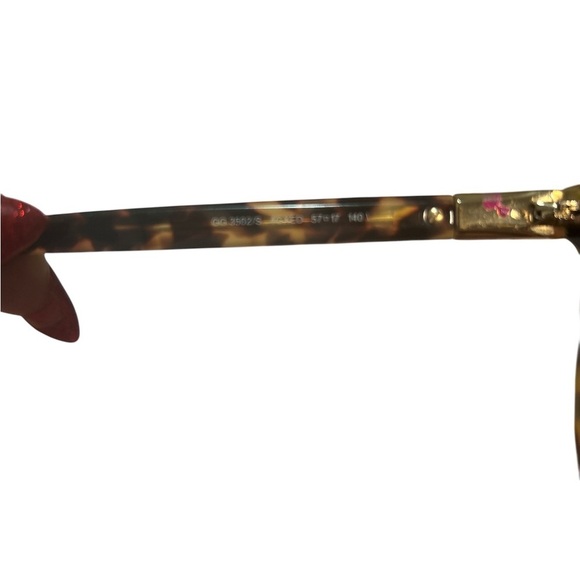 Gucci GG3502/S 4GXED Tortoiseshell Cat Eye Sunglasses Brown Lens main image 10